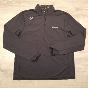 Greyson Golf Quarter Zip Mens Large Pullover Lexus LPDS Masterclass Black L/S